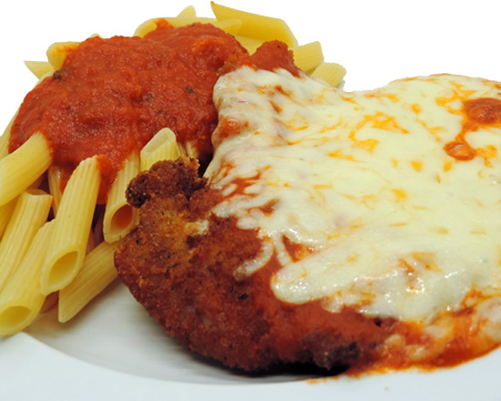 EXPRESS LUNCH Chicken Parmigiana and Penne  image